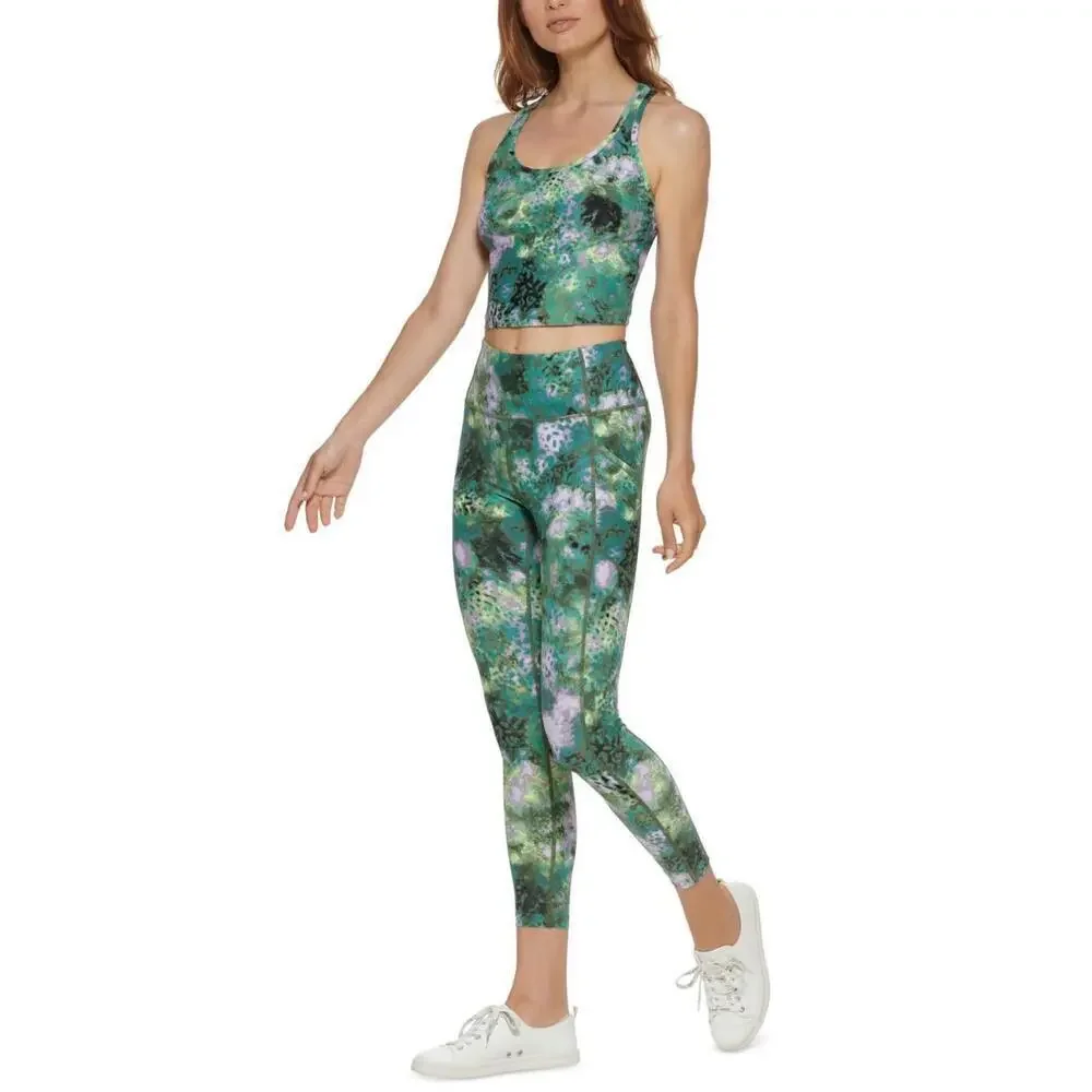 Calvin Klein Womens Performance Printed Racerback Cropped Tank Top Size XS - Picture 6 of 6